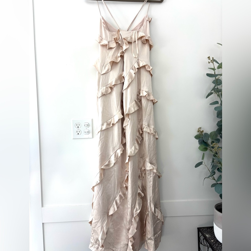 NWT Selfie Leslie Cream Ruffled Dress - wedding/prom/party